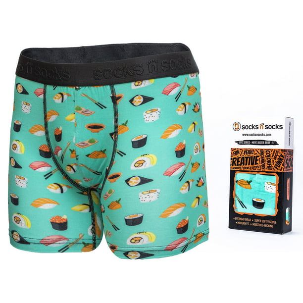 SY COMPACT Sleeping Sushi Mens Underwear Soft Boxer Briefs 